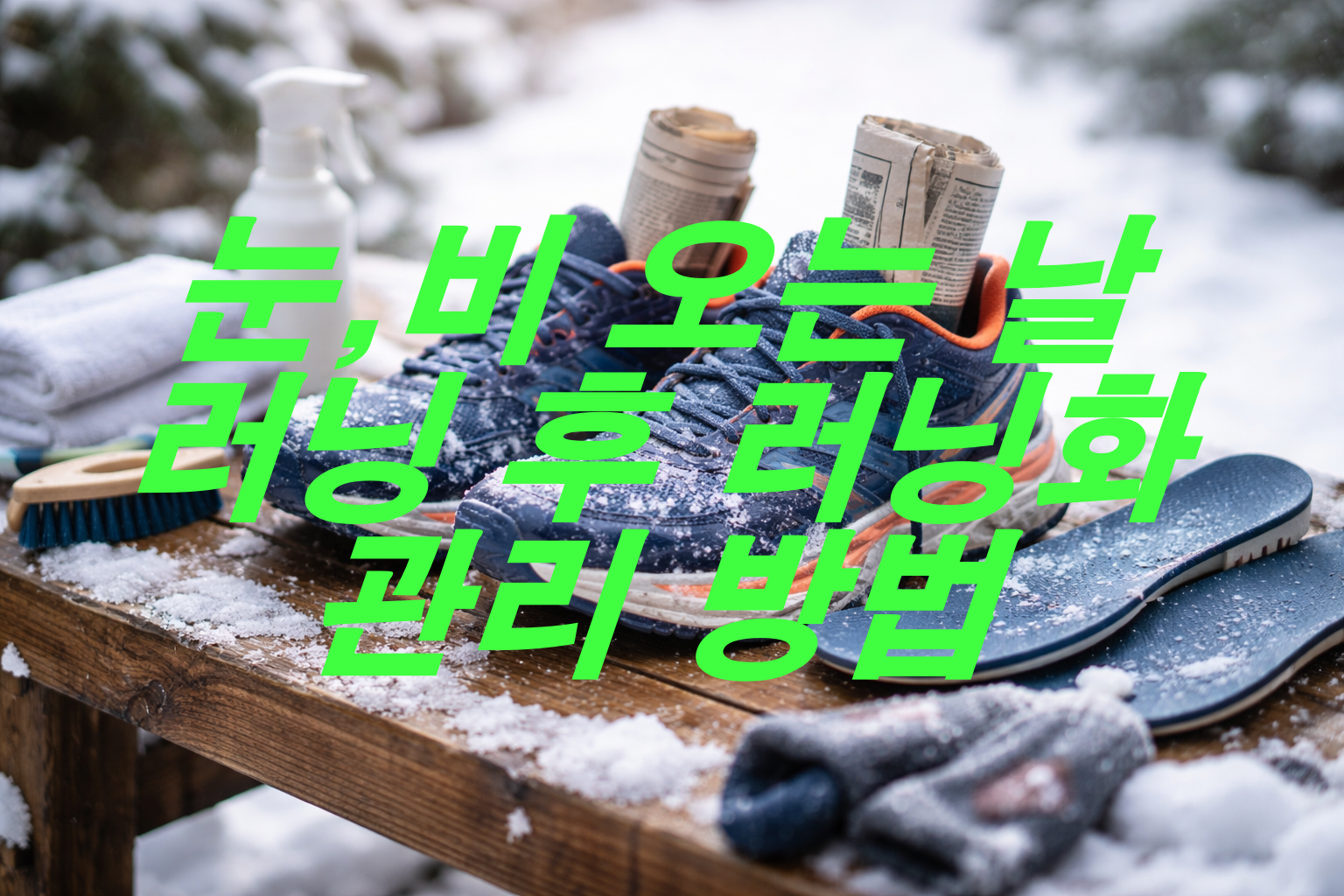 눈,비 오는날 러닝 후 러닝화 관리 방법