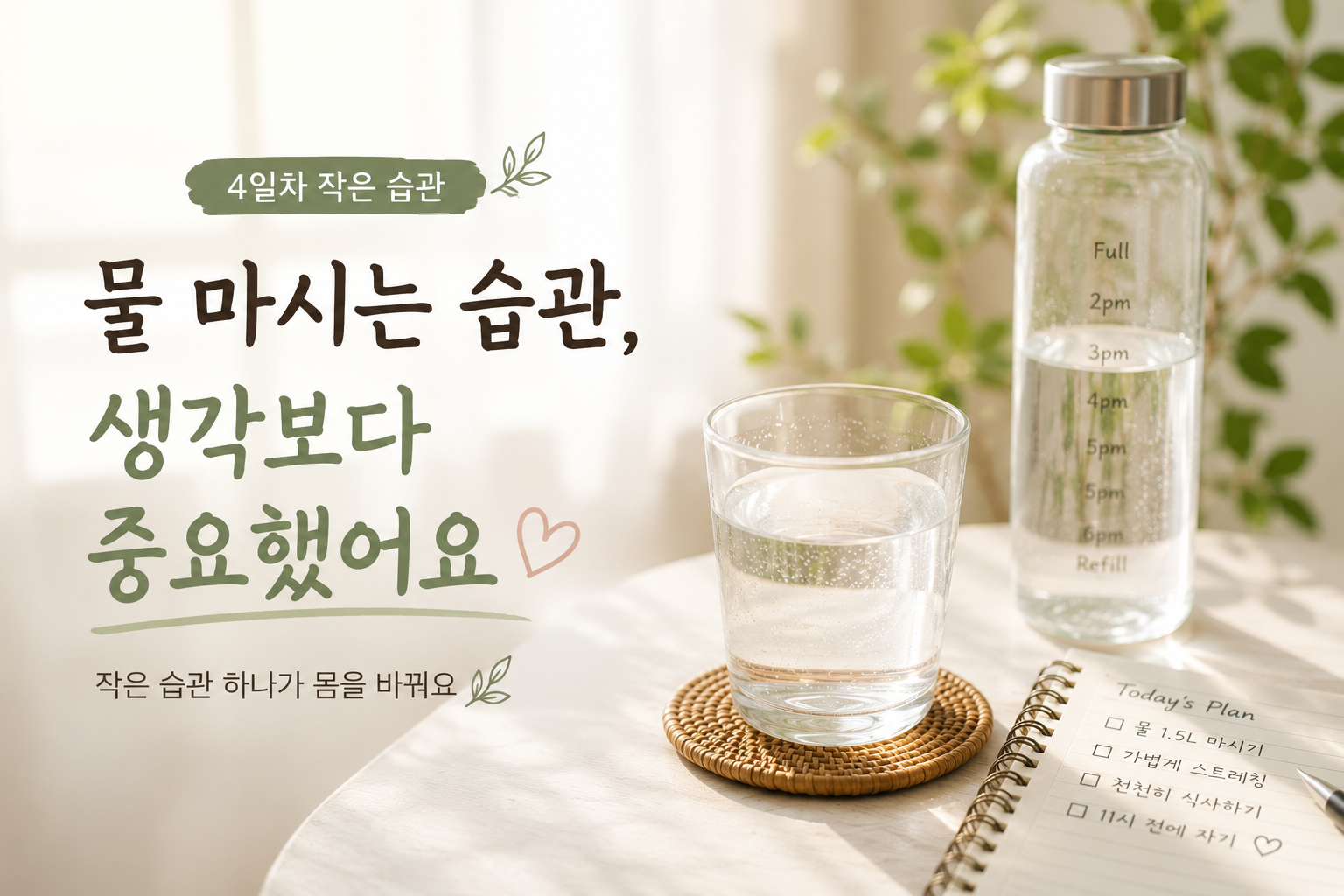 물 마시는 습관, 생각보다 중요했어요