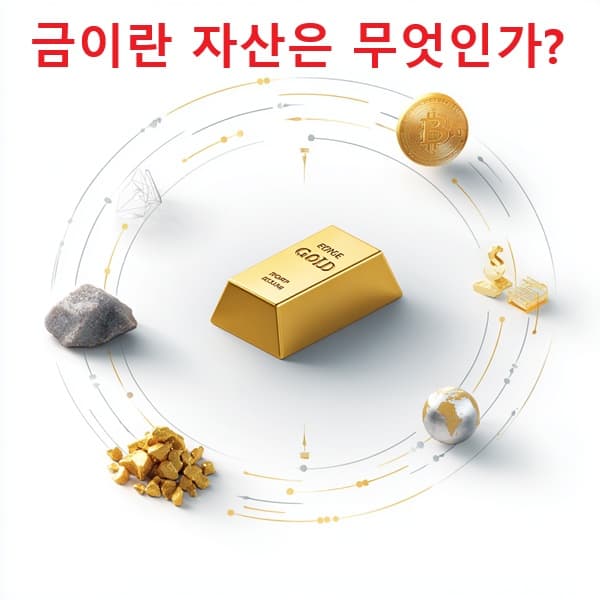 금의 경제적 속성과 투자가치를 시각화한 인포그래픽