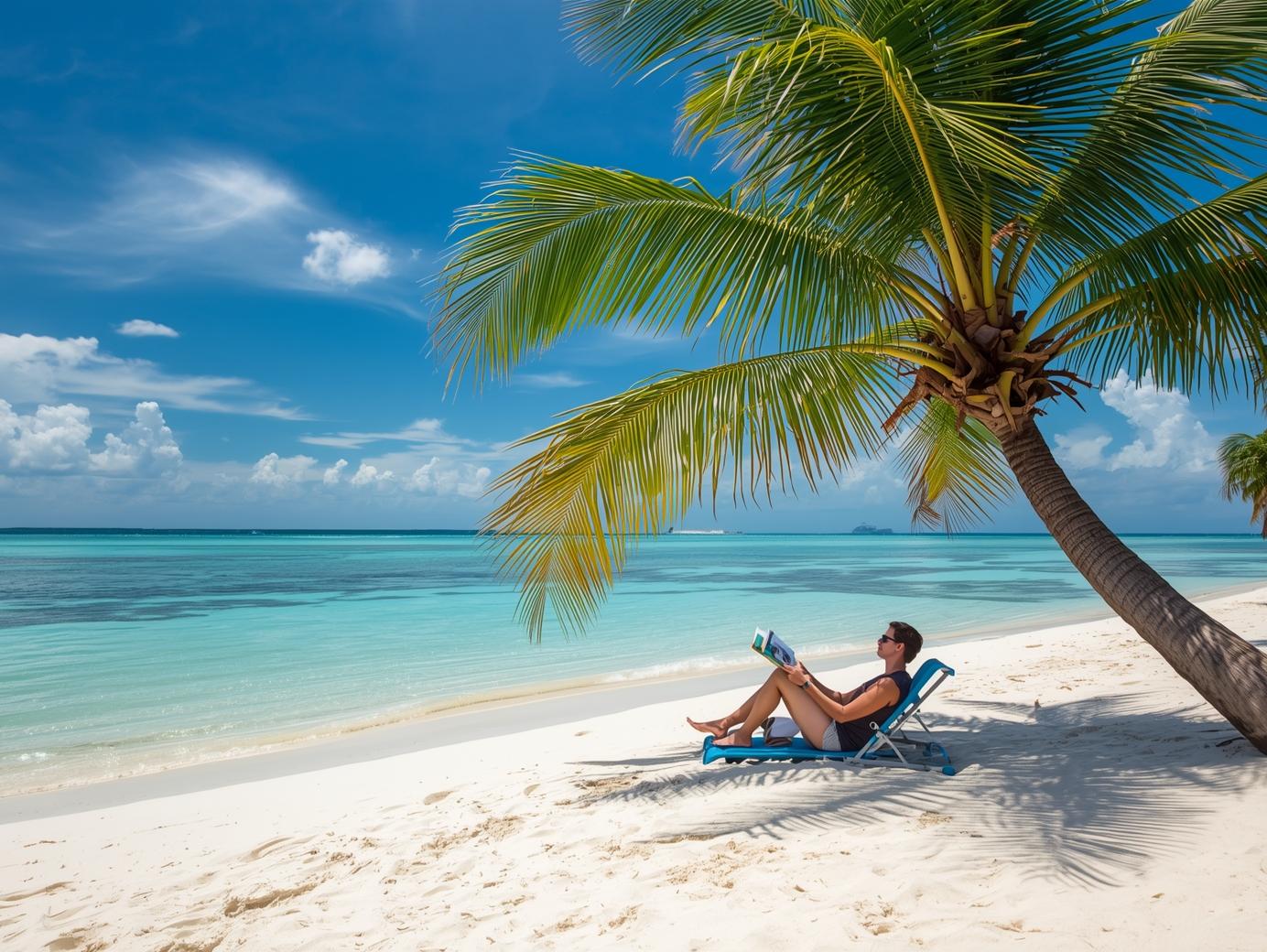 여행자가 휴식을 취하고 있음