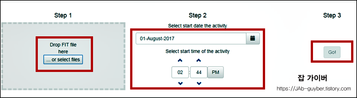 Fit File Tools Time Adjuster Garmin FIT 날짜 시간 변경
