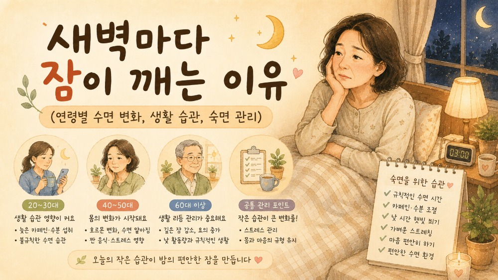 새벽마다 잠이 깨는 이유