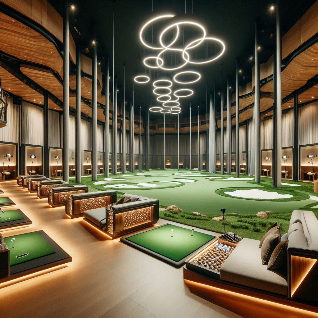 실내골프연습장 배경