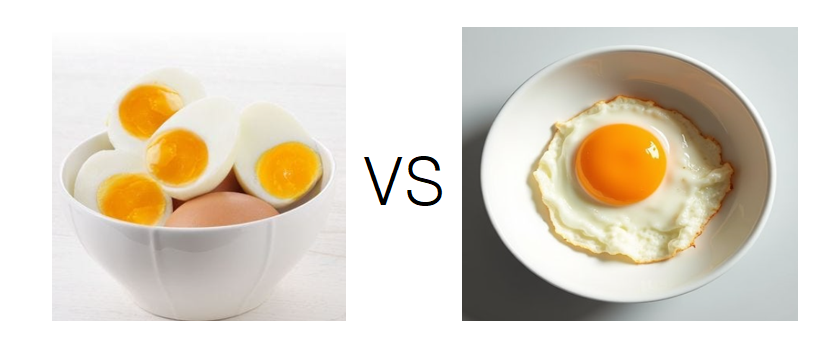 삶은 계란 VS 프라이 효능