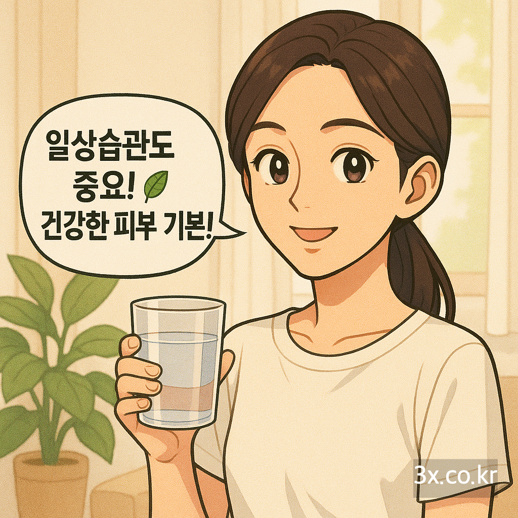 일상습관도 중요! 🌿 건강한 피부 기본!