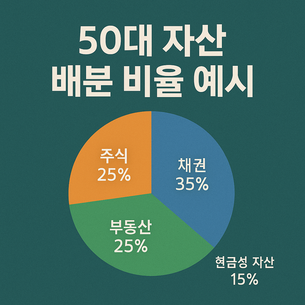 50대 자산 배분 비율 예시