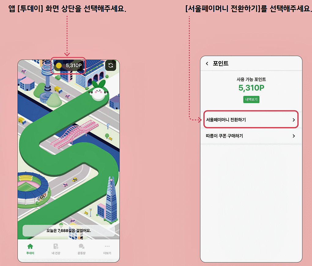 서울페이머니로 전환하기