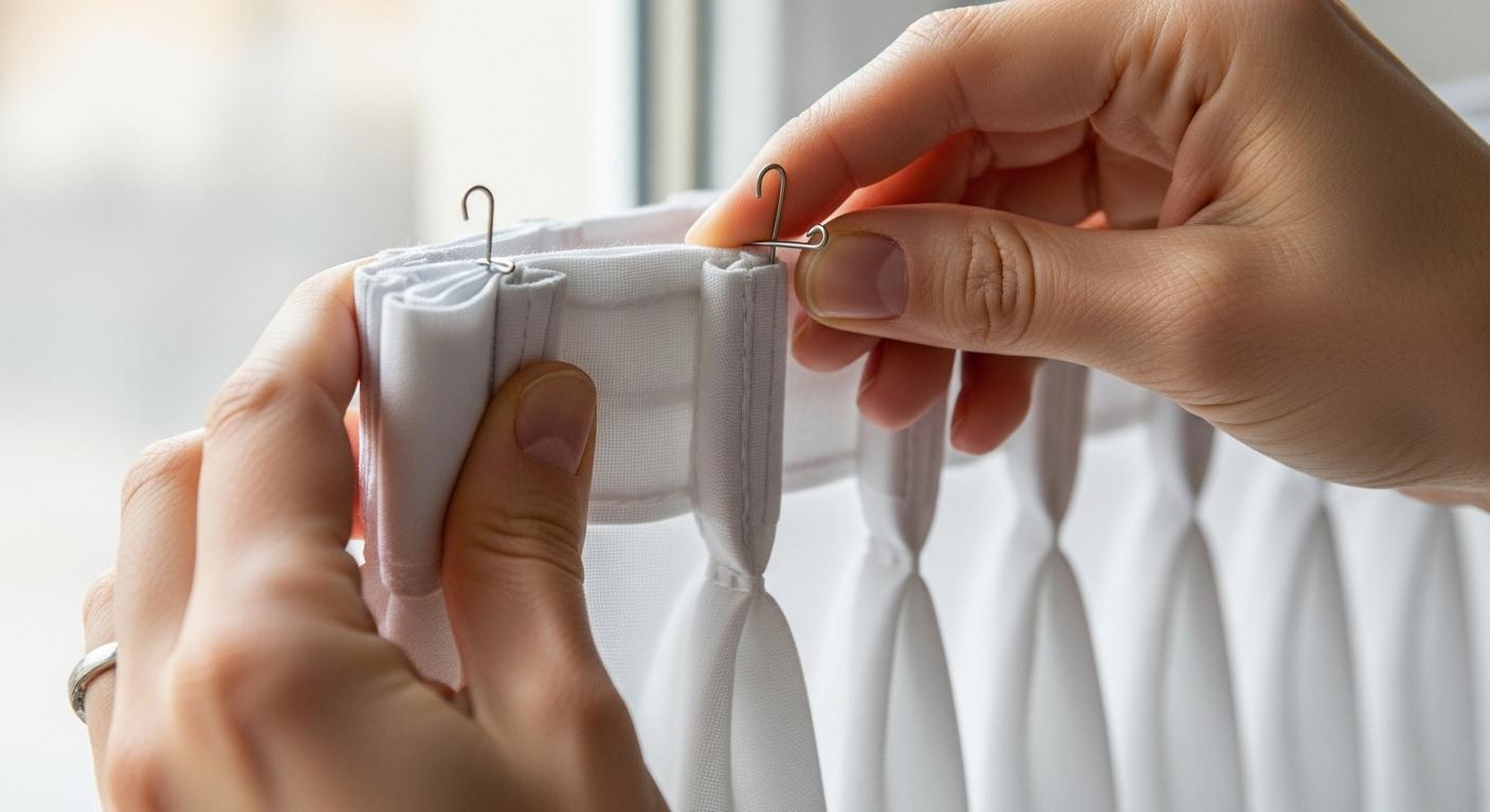 커텐핀 끼는 방법