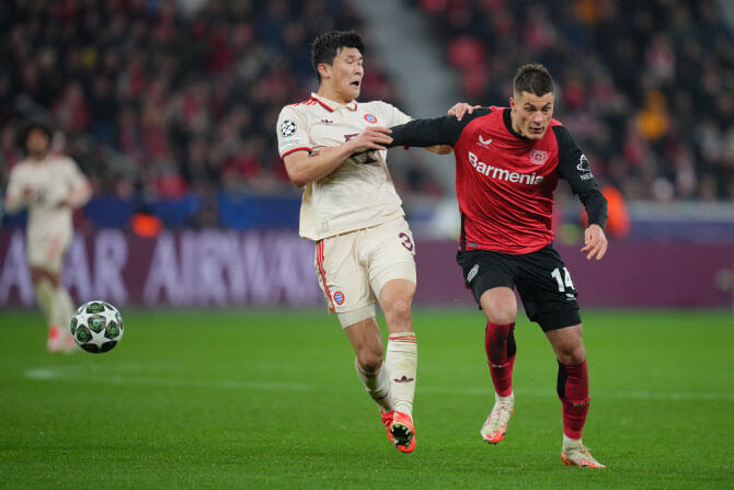 김민재 뮌헨, 레버쿠젠 제압하고 UCL 8강 진출!