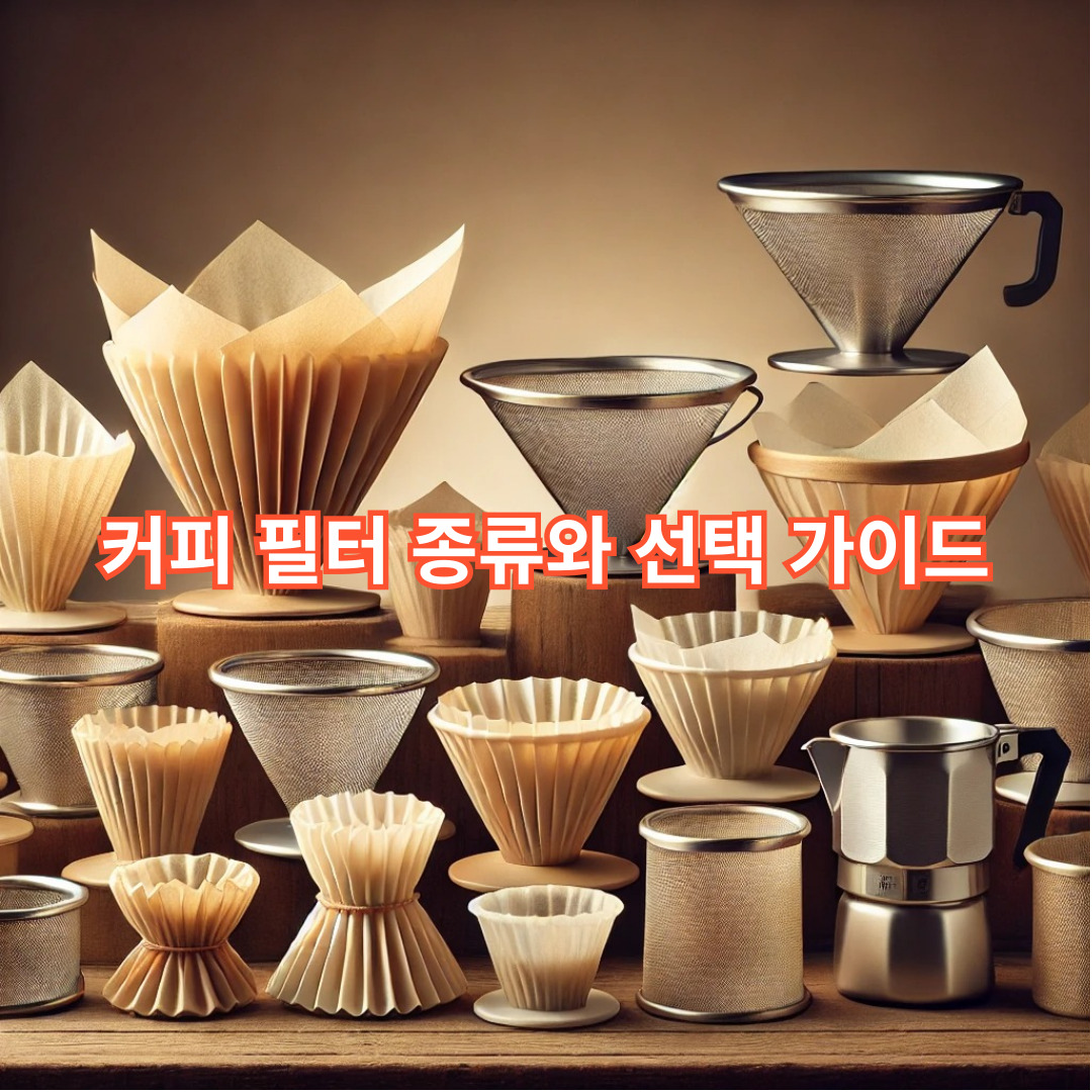 커피 필터 종류와 선택 가이드