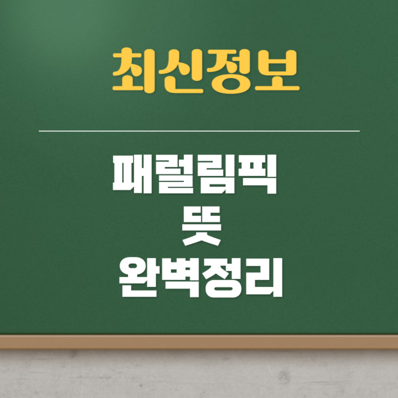 패럴림픽 뜻