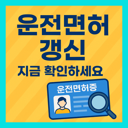 운전면허 적성검사 갱신 온라인 가이드