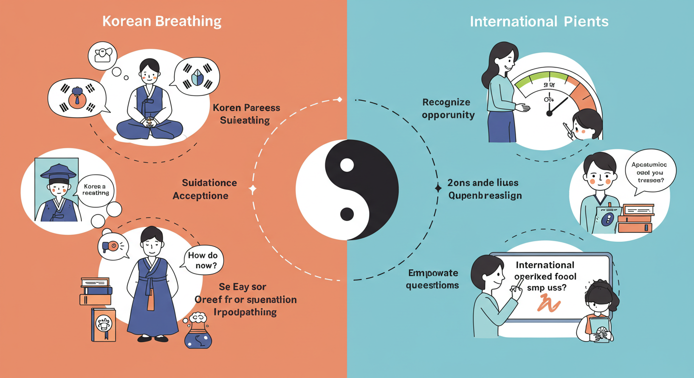 한국 부모의 감정 조절법 관련 그림