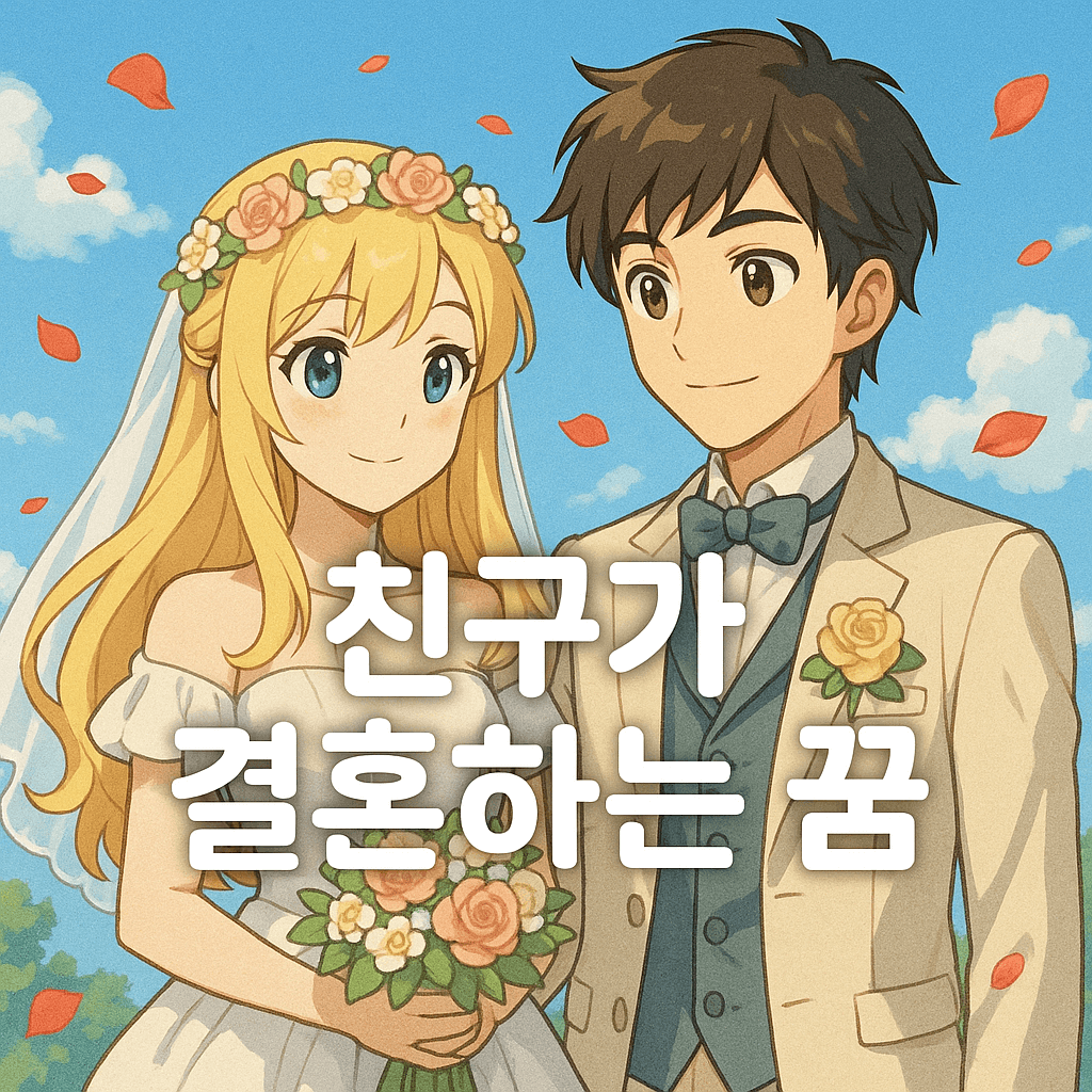 친구가 결혼하는 꿈 해몽