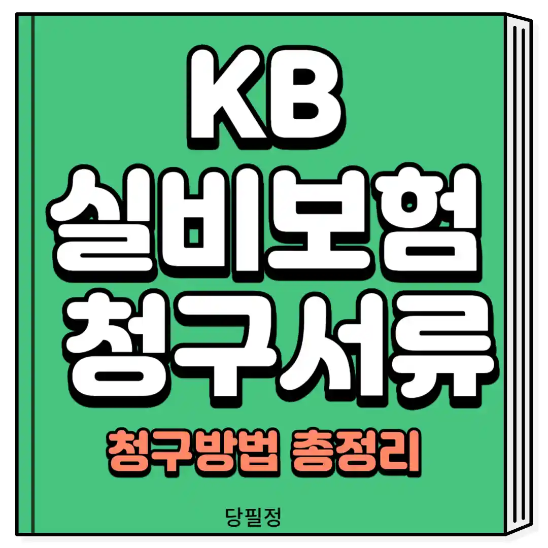 kb손해보험 실비보험 청구서류 청구방법 2024