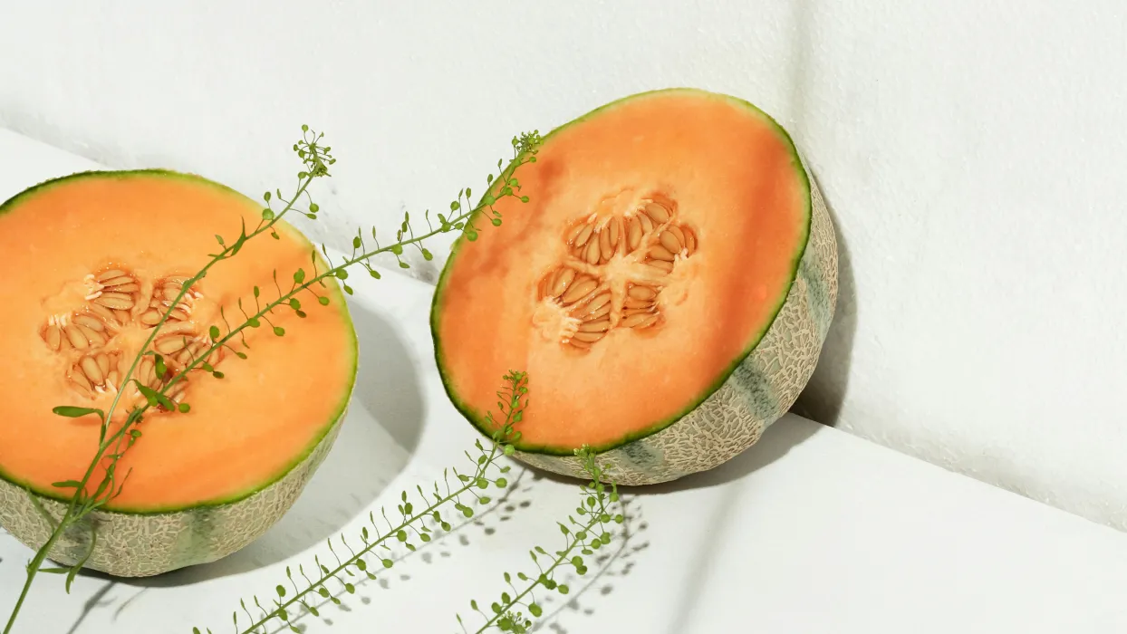 반으로-자른-멜론-사진