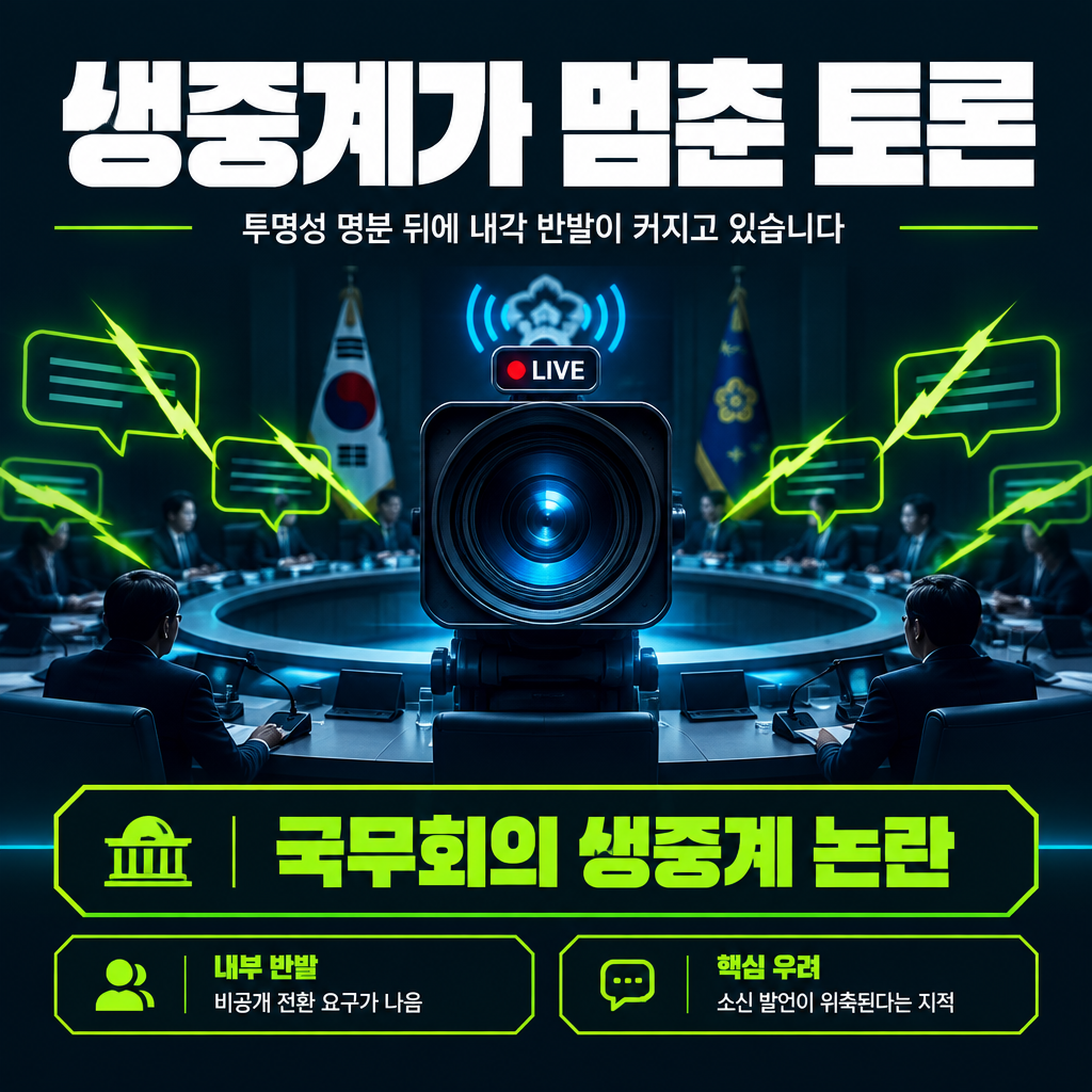 생중계가 멈춘 토론