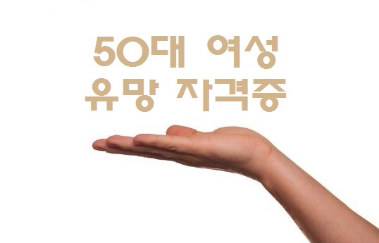 50대 여성 유망 자격증 추천 (난이도, 전망) - 요양보호사, 사회복지사 2급, 한식조리기능사