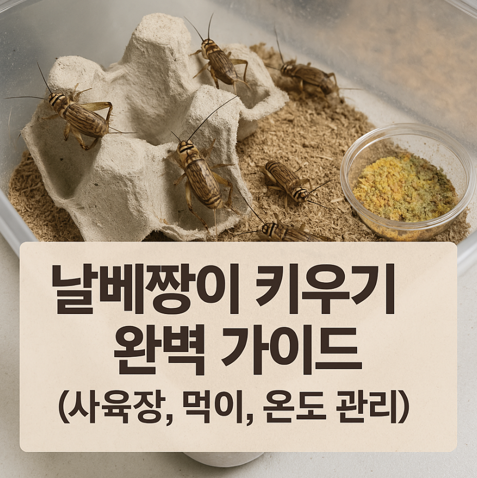 날베짱이 키우기 완벽 가이드 (사육장, 먹이, 온도 관리)