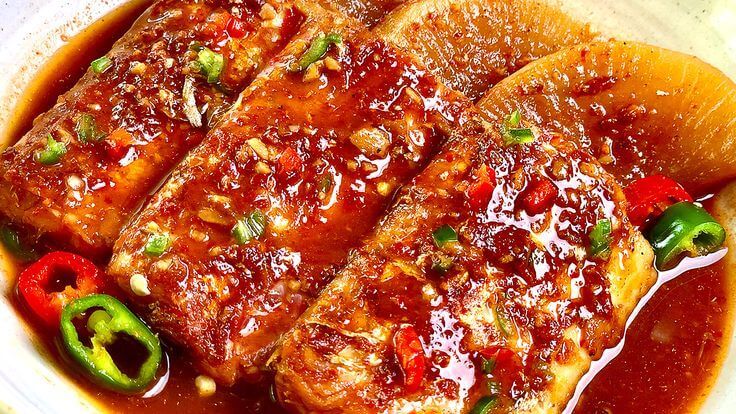 갈치조림 음식 사진