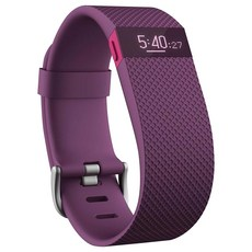 Fitbit Charge HR 라지 스마트워치 플럼, FB405PML-KR