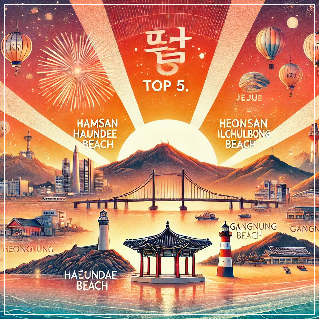 2025년 -새해- 해돋이 -명소- TOP 5 -해뜨는- 시간- 총정리