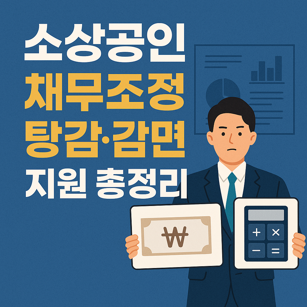 소상공인 채무조정 탕감 감면 지원 총정리