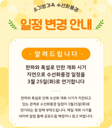 서산 유기방 가옥 수선화 축제 가격