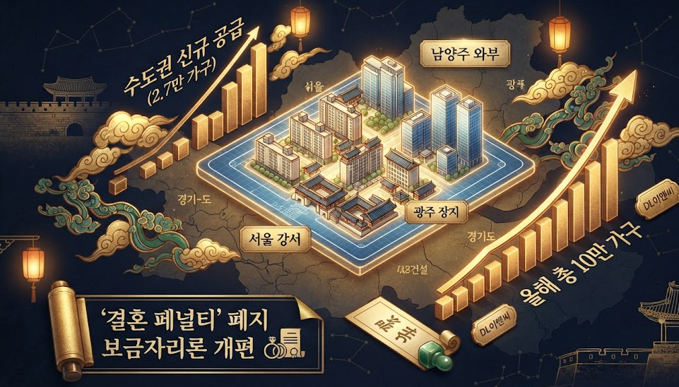 "결혼하면 대출이 끊긴다?" 정부의 대수술! 수도권 2.7만 가구 공급 및 보금자리론 개편 완벽 분석