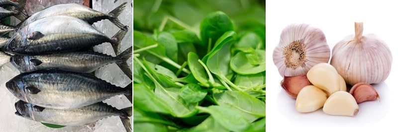 당뇨에 좋은 음식, 등푸른 생선, 녹색잎 채소, 마늘