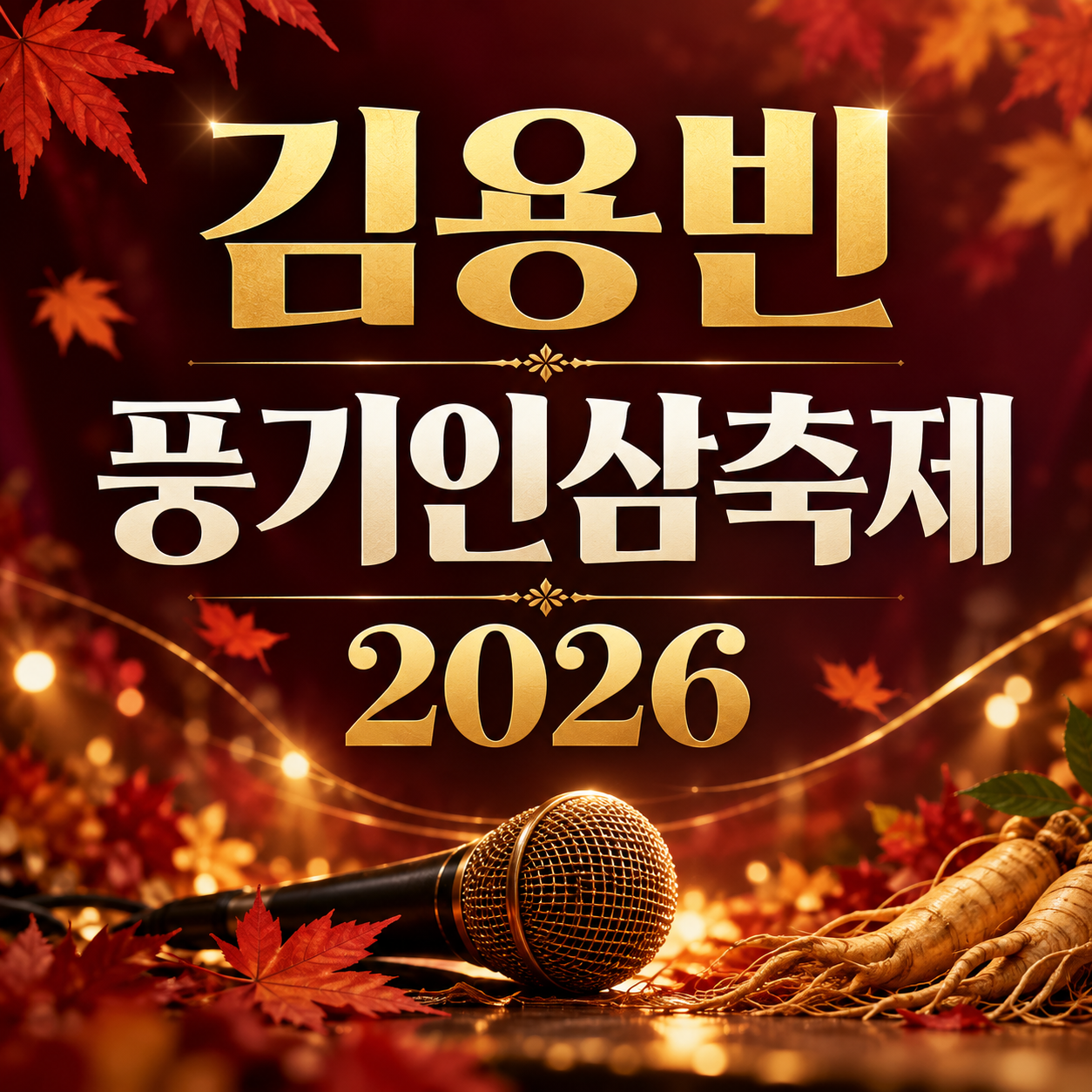 김 용 빈 풍기인삼축제 공연 2026｜10월 11일 일정&middot;장소 확인