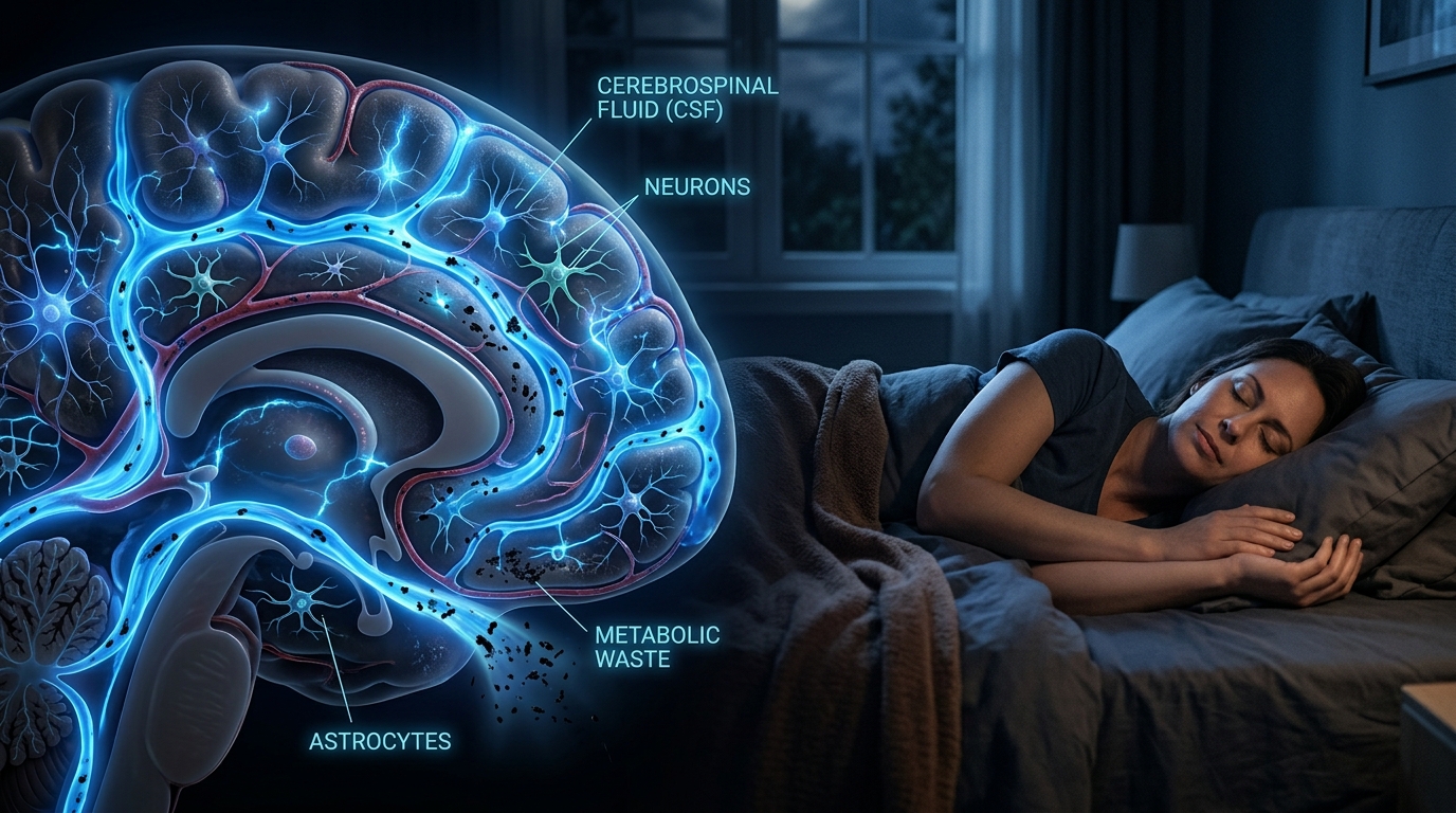 뇌 청소에 가장 좋은 옆으로 누워 자는 자세