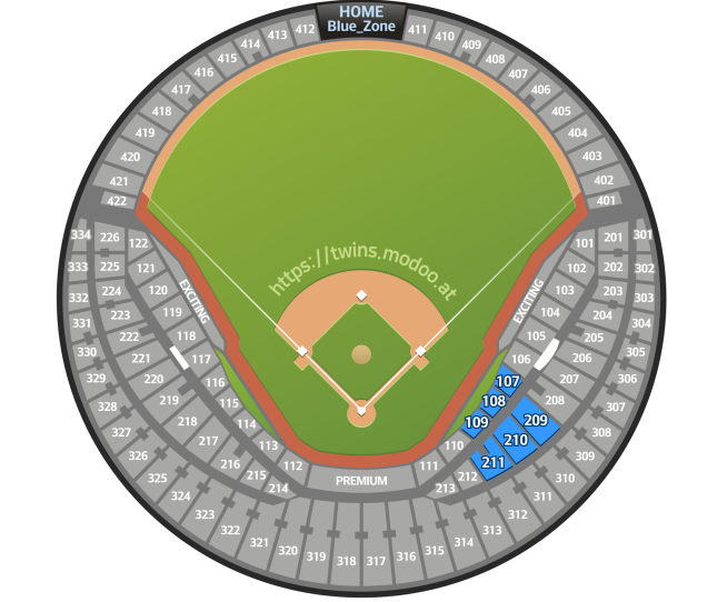 잠실야구장 좌석배치도