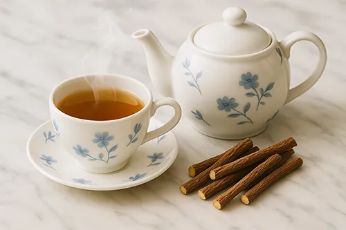 완성된 둥굴레차