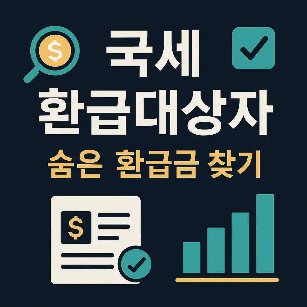 2025 국세 환급대상자 조회법 총정리 - 숨은 환급금 지금 확인하세요