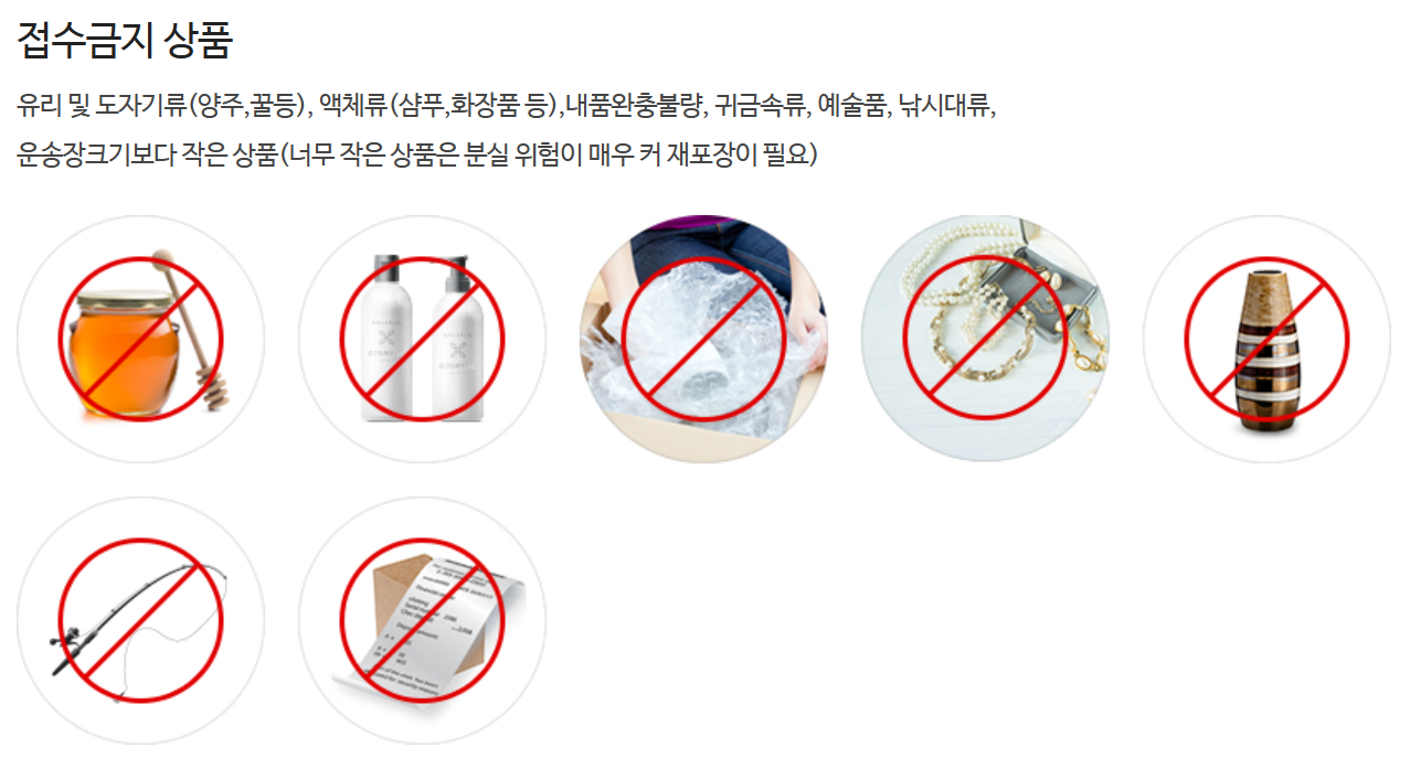 지에스 반값택배 보내는 법 규격