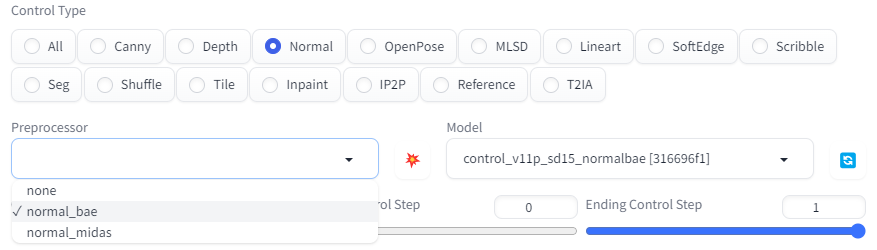 ControlNet - Normal Map모델