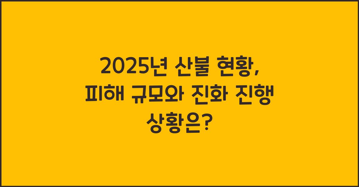산불 현황