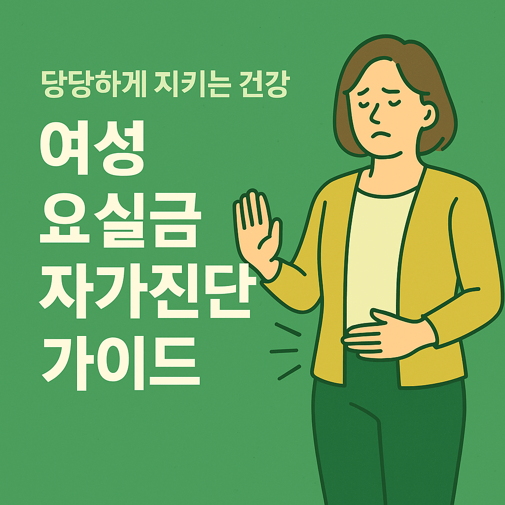여성 요실금 자가진단 가이드