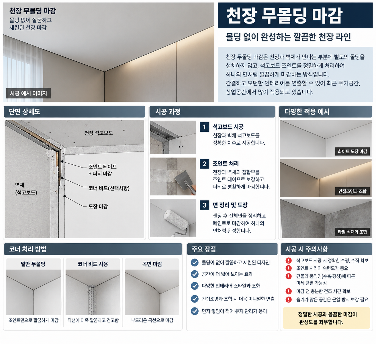 무몰딩 마감