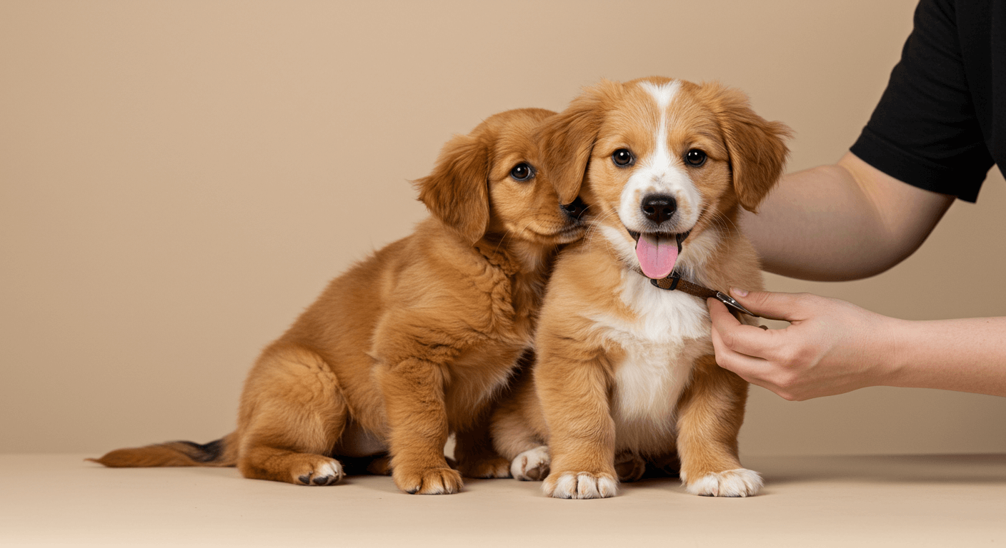 family choosing a specific breed puppy at reputable breeder