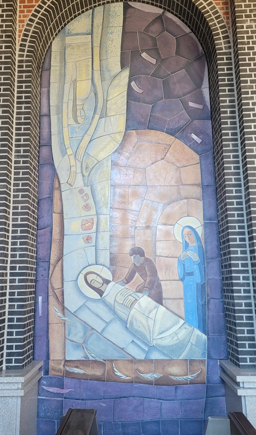 성모 통고의 신비 7단

원죄없이 잉태되신 동정 성모 마리아께서 돌아가신 예수님이 돌무덤에 묻히실 때 당하신 고통을 묵상합시다. (루가복음 23장 50~56절)