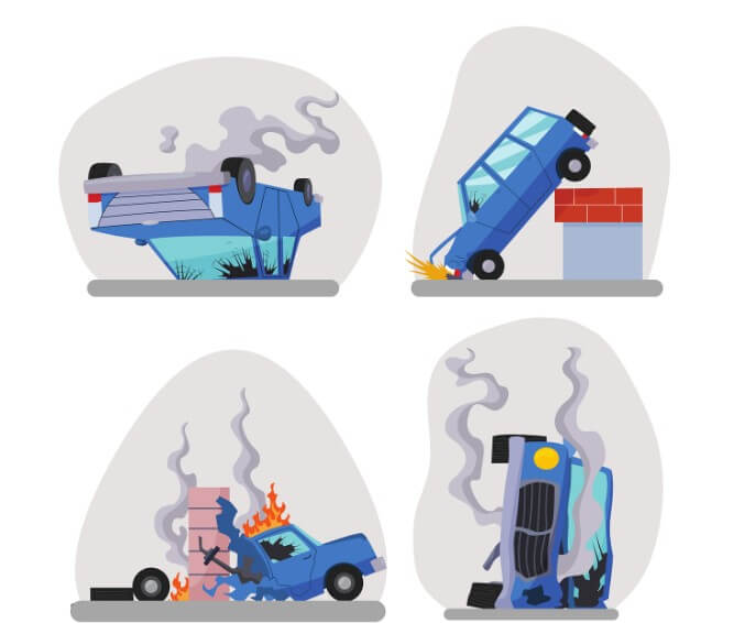 상황별 교통사고 모습