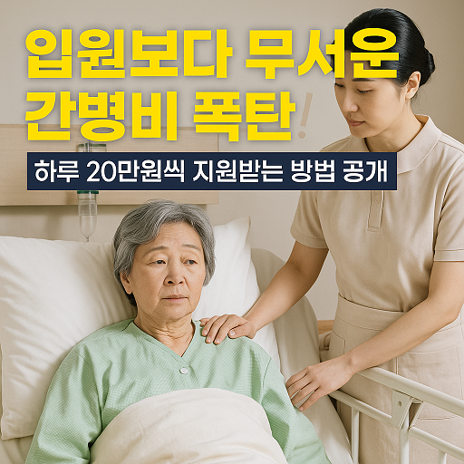 입원보다 무서운 간병비 폭탄! 하루 20만원씩 지원받는 방법 공개