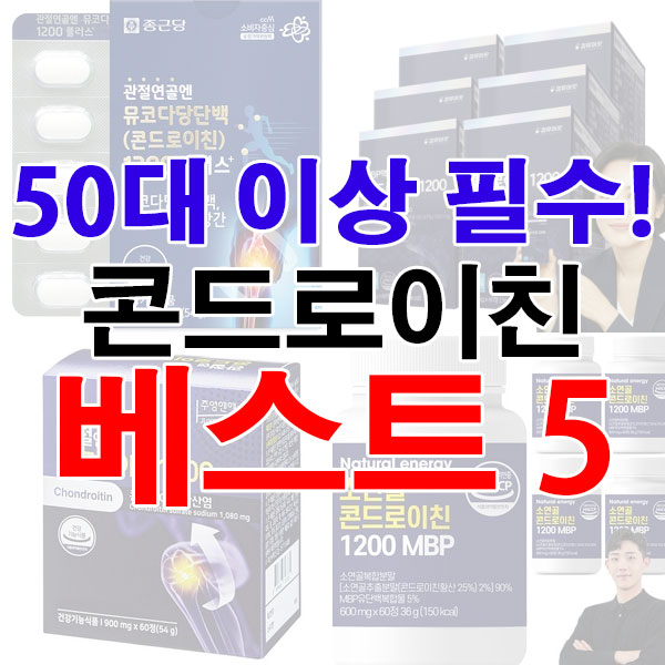 50대 이상 필수!! 콘드로이친 인기 베스트 5