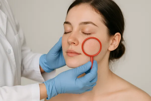 피부 혈류 검사 중 여성