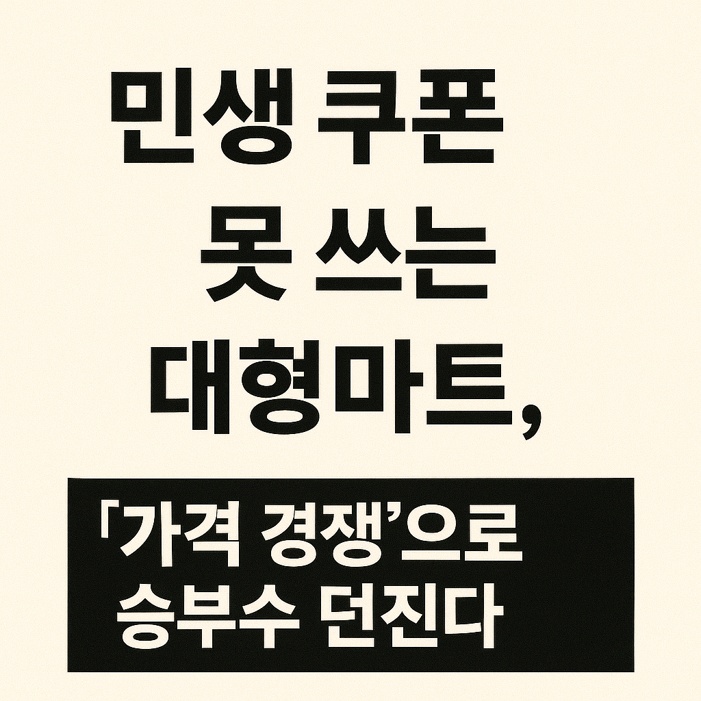 대형마트 민생쿠폰