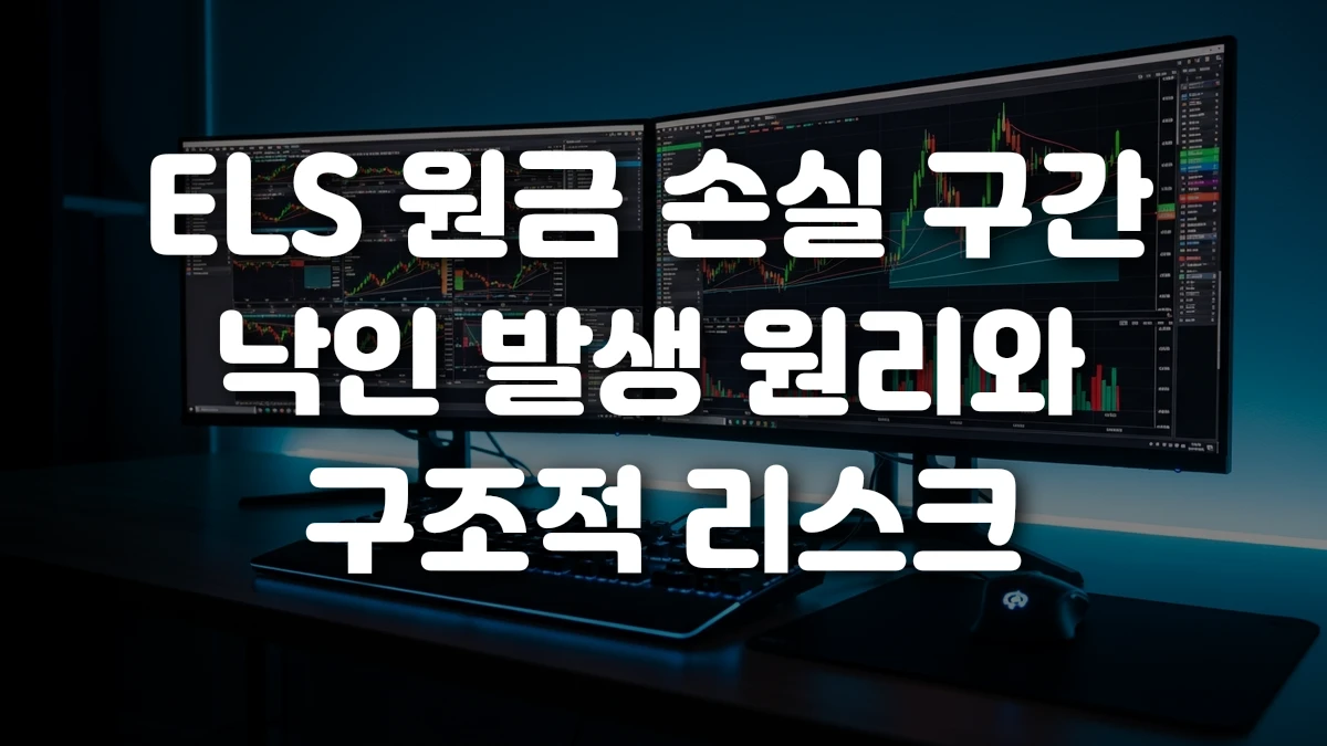 ELS 원금 손실 구간 낙인 발생 원리와 구조적 리스크