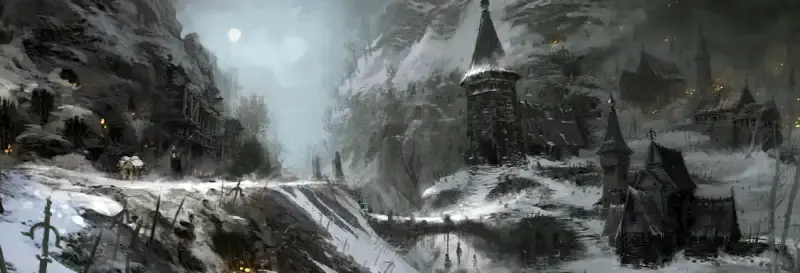 디아4-회색배경-산맥의-모습