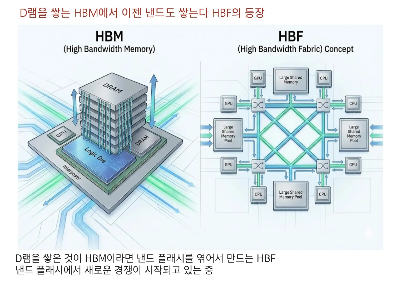 D램을 쌓는 HBM을 넘어 이제는 낸드도 엮는다 HBF의 등장